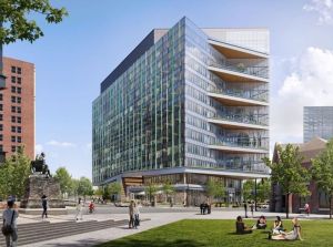 Rendering of 3151 Market St., an upcoming life science tower in Philadelphia