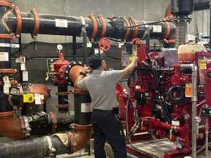 Maintenance worker. Image courtesy of CBRE